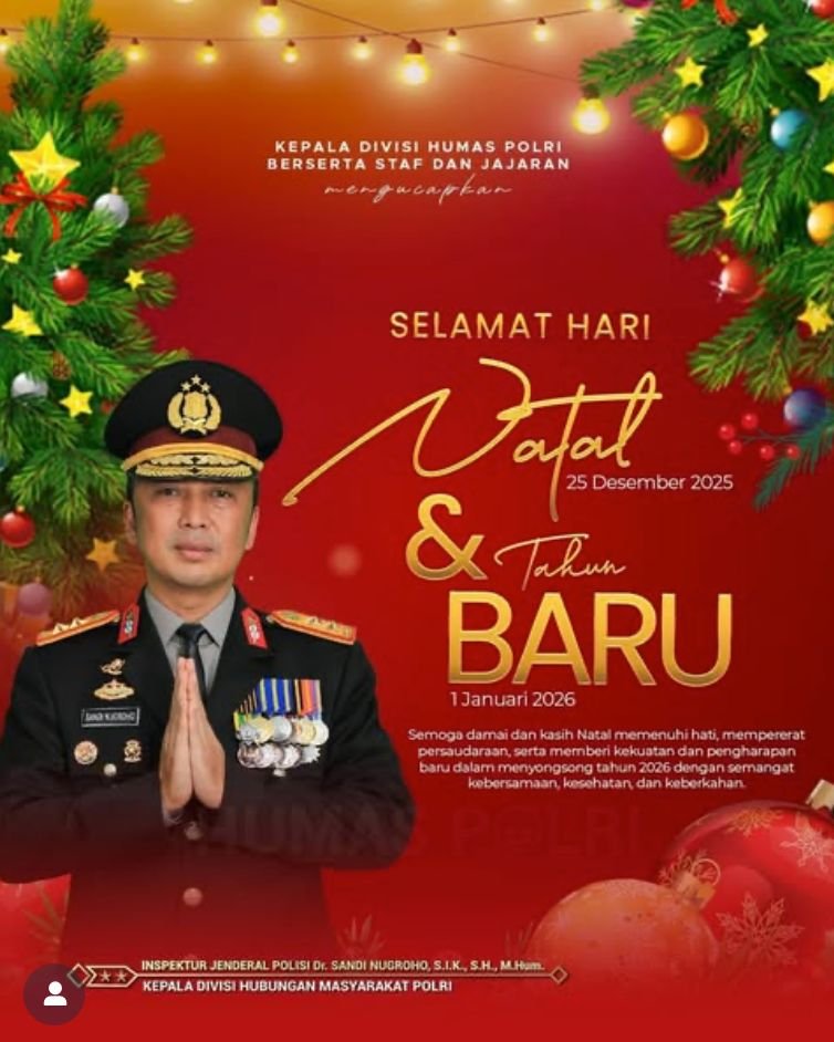 Sambut Natal dan Tahun Baru, Irjen Sandi Nugroho Ajak Perkuat Persaudaraan Dengan Semangat Kebersamaan
